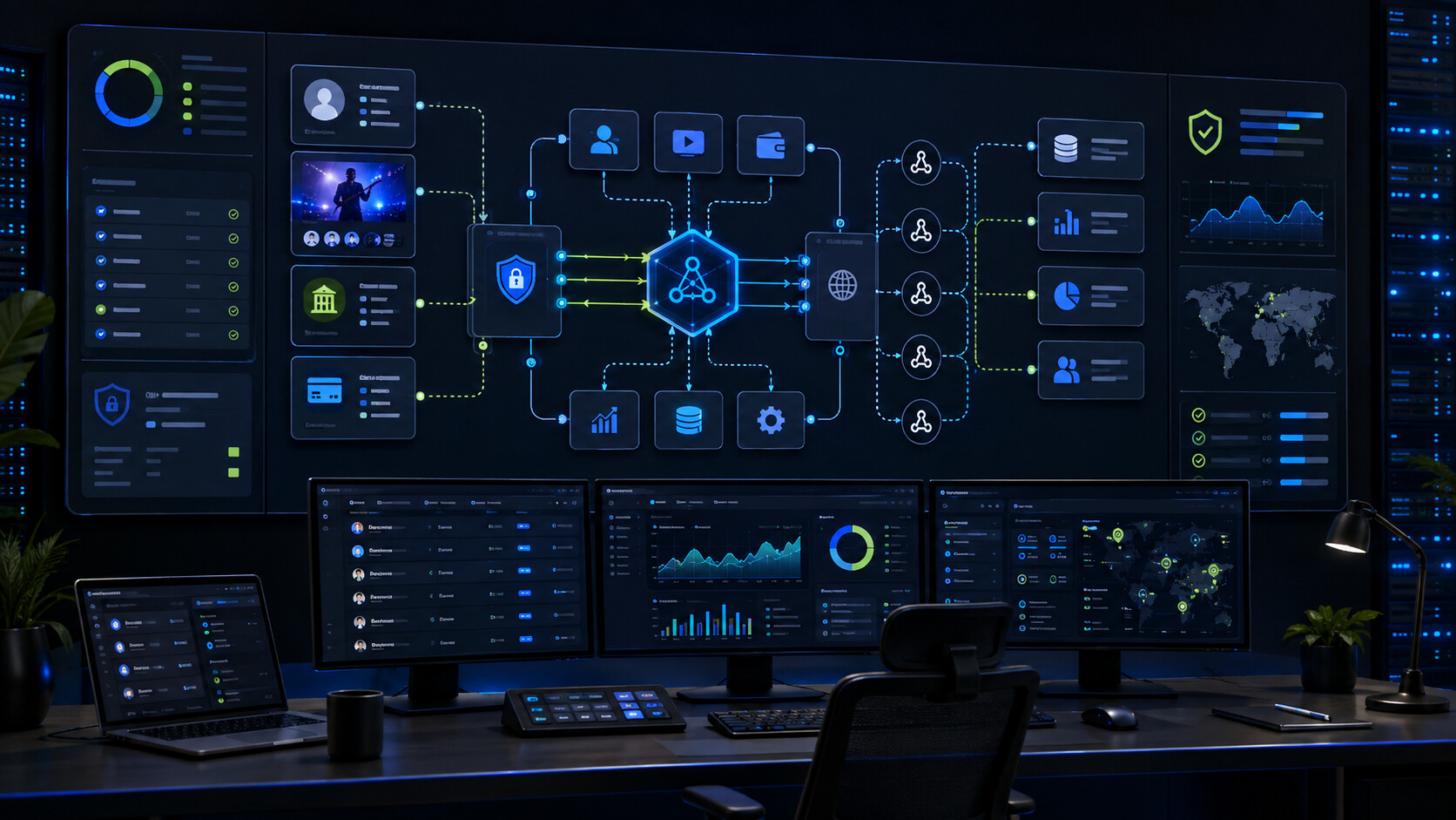 Developer control room representing the StreamerB2B API